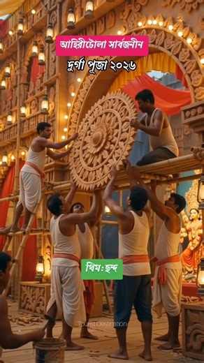 Durga Puja 2026 | Ahiritola Sarbojanin Durgotsob 2026 Pandal Puja Theme #shorts #durgapuja #ytshorts