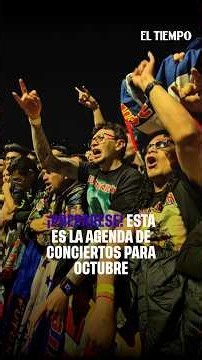Conciertos de octubre en Bogotá| EL TIEMPO