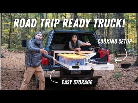 Building Travel Ready Storage in our Truck Bed