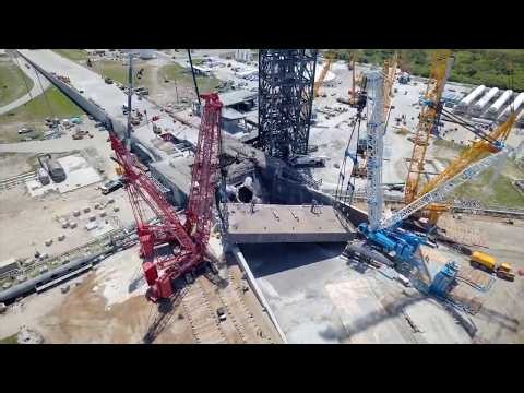 Blue Origin Removes New Glenn Launch Bridge at Launch Complex 36 - launch pad overview 7/2026