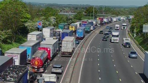 M6 closed after crash as air ambulance called to scene