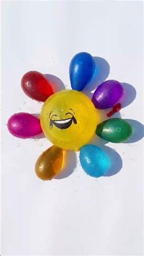 Satisfying Water Balloon Explosion 🤯 Colorful Fun #shorts