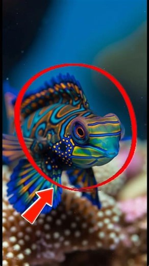 Meet the Rainbow Fish of the Ocean! 🌈 Rare Mandarin Fish Facts