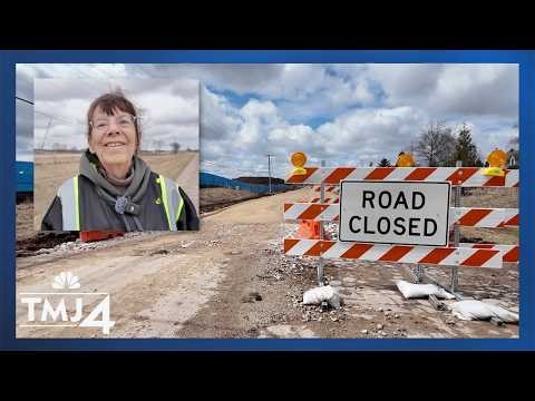 Wisconsin neighbors adapt to changing road closures near data center