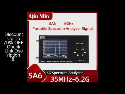 SA6 6GHz Portable Spectrum Analyzer Signal Genertor Touch Wi Fi RF Gain Band Antenna Professional Fr