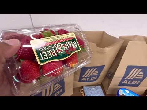 ALDI GROCERY HAUL SMALL FOOD RUN #aldi #aldihaul #groceryhaul #groceryshopping