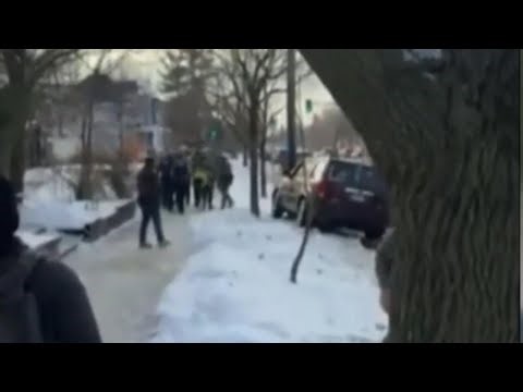 Video shows moments after ICE officer opens fire in Minneapolis