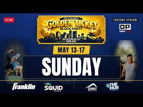 USA Pickleball Golden Ticket Block Party – LIVE | Sunday | The HUB Jax