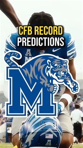 2026 Memphis Schedule Predictions | 2026 CFB Record Predictions #nfl #shorts #cfb