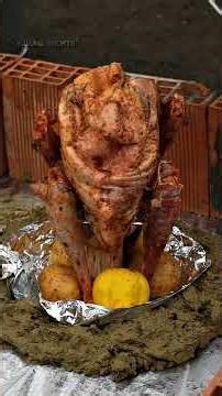 Roasted Chicken 🐓 with 3 Types of Seasoning - ASMR Nature Cooking