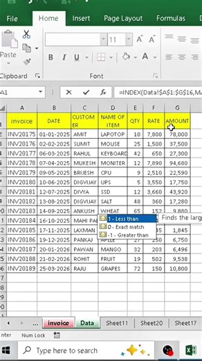 Excel Interview Tricks for beginners! Excel Invoice Tricks!MS-Excel Tricks in beginner#excelbeginner
