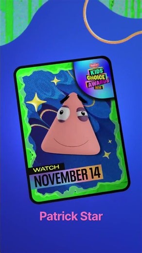 Patrick Star Head in Kids Choice Awards!