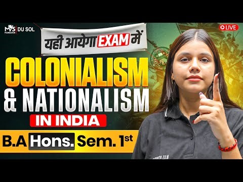 Colonialism and Nationalism In India B.A Political Science Hons. Sem 1st Important Ques. with Answer