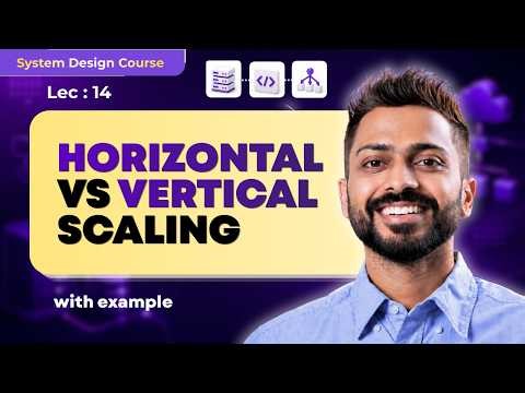 Lec-14: Horizontal vs Vertical Scaling | System Design
