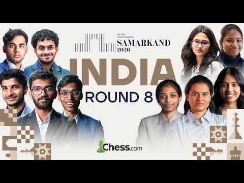 Will India win gold? | Gukesh, Arjun, Pragg in action | Chess Olympiad 2026 Day 8