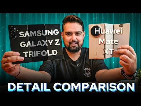 Samsung Galaxy Z Trifold vs Huawei Mate XT Ultimate Edition|| Triple Foldable Phone Comparison