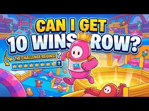 👑 CAN I GET 10 WINS IN A ROW? | Fall Guys Live (Creative Maps)