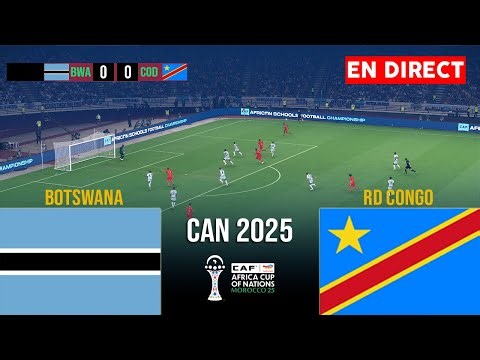 BOTSWANA vs RD CONG - Coupe d'Afrique des Nations 2025 Match aujourd'hui Simulation PES