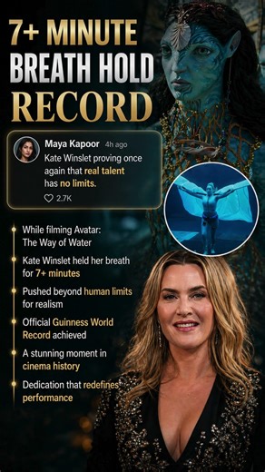 Kate Winslet’s 7+ Minute Breath Hold SHOCKED Hollywood 😳 | Real Avatar Record
