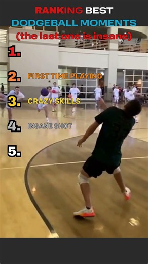 Ranking The Most Insane Dodgeball Moments #usa #shorts