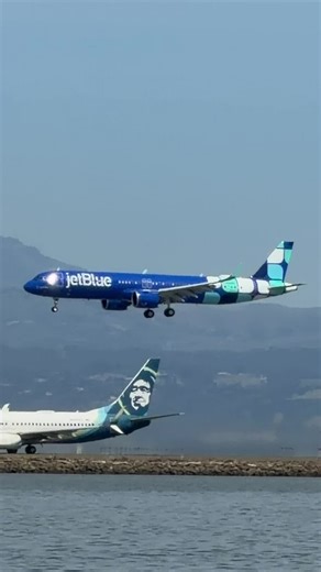 Smooth Landing JetBlue A321-200 NX 🛬 #tiktok #tiktokviral #plane #aviation #airport