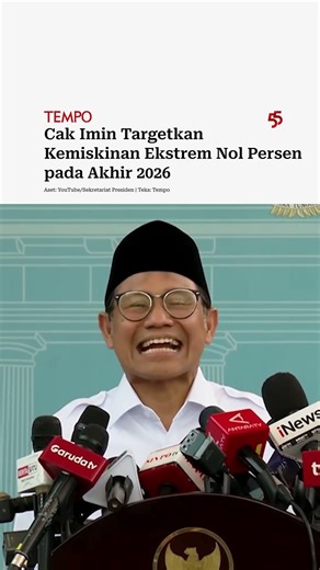 Cak Imin Targetkan Kemiskinan Ekstrem Nol Persen pada Akhir 2026