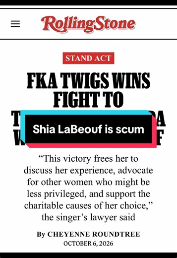 Shia LaBeouf loses lawsuit — FKA Twigs free to speak about abuse