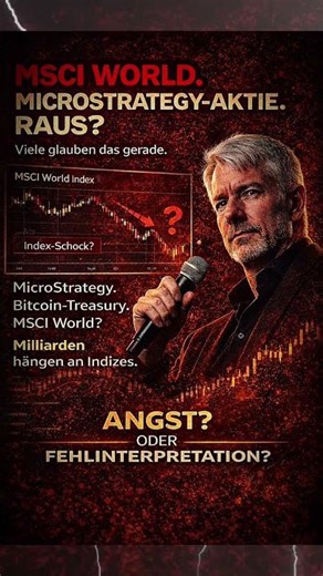 Fliegt MicroStrategy aus dem MSCI World? #bitcoin #microstrategy #etf #msciworld