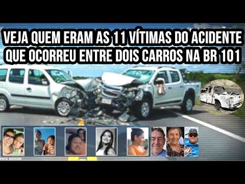 Two families: See who the 11 victims were in the accident that occurred between two cars on BR 101.