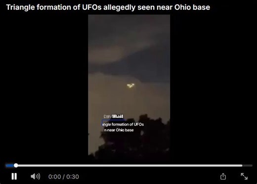 @LeadingReport Is this a UFO?Are aliens arriving to rescue their captured companion? 👽Why are scientists dying one after another?Last seen near an Ohio base… something isn’t right.It's an old video but even daily Mail posted it today Why do they want to circulate this now?
