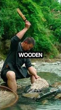 The Art of Bark: A Journey into Traditional Papermaking #shorts #natural #woodworking