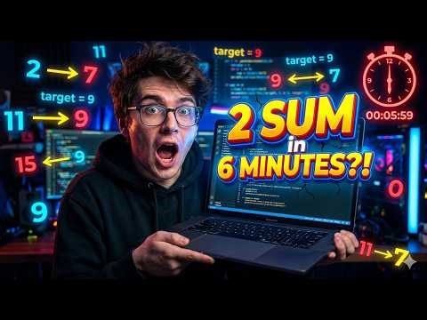 Crack LeetCode #1 FAST ⚡ 2 Sum in 6 Minutes