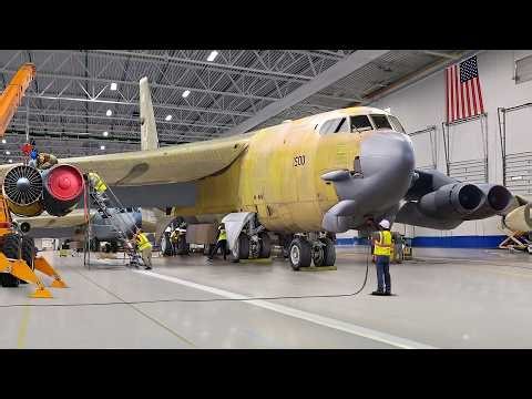 How The US Air Force Repairs Its Broken B-52s Bombers Inside Massive Facility