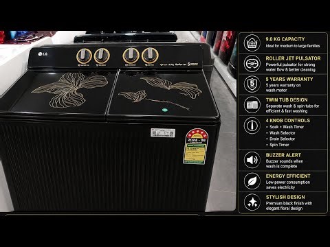 LG ALL NEW SEMI AUTOMATIC WASHING MACHINE 9KG 😱💯 #newmodel2026 #lgwashingmachine 