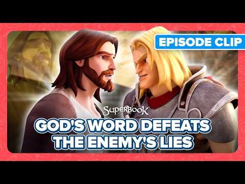 Jesus Overcame Satan's Temptation | Superbook - Jesus In The Wilderness English Clip