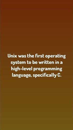 Daily Debug. / Unix was the first operating system to be written in...