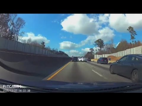 Drag racing drivers using dealer tags total metro Atlanta woman's car in interstate hit-and-run