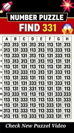 People with High vision can spot the 331 🏆🤯 in this Image in 6 Sec #viral #shorts #shortsfeed