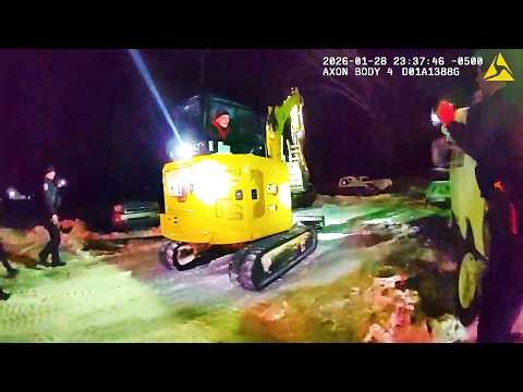 Bodycam Released in Bulldozer Attack
