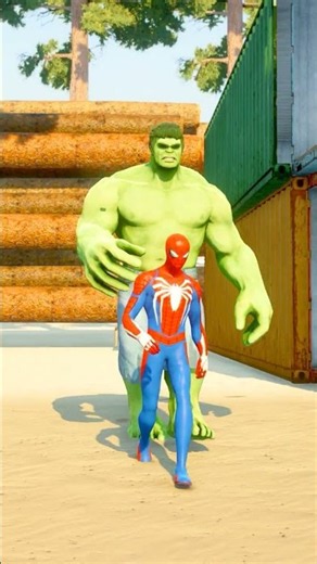 SPIDERMAN SAVE HIS BROTHER SMALL HULK FROM VENOM #gta5 #shorts #gaming