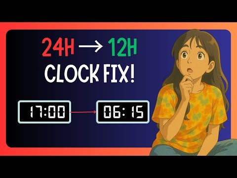 How To Change The 24 Hour Clock To 12 Hour In Windows 11 - EASY