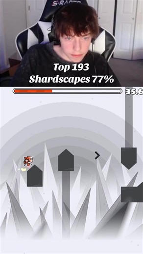 Shardscapes 77% (NEW HARDEST) 25 drop attempts today, we are LOCKED. #extremedemon #geometrydash #gd #demon #newhardest