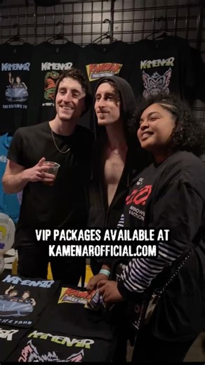 Come hang with us on tour! VIP Packages available at KamenarOfficial.com 🤘🏻 #Kamenar #Twins #Tour