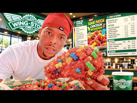 I Tested Wing Stop " Sour Patch Chicken " 🤢
