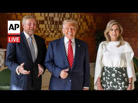 LIVE: Trump greets Dutch King Willem-Alexander and Queen Maxima