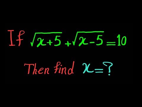 Radical Math Tricks | How to Solve Radical Equation