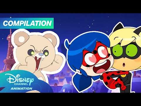 Miraculous Chibi Season 1 Compilation! 🐈‍⬛💕 | Part 4 | 10 Episodes | Disney Channel
