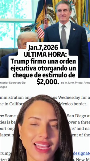 BREAKING NEWS Trump signed executive order giving $2000 Stimulus Check ! Quienes recibirán los $2000 dólares de Trump #trump #stimulus #stimuluscheck #irs #news