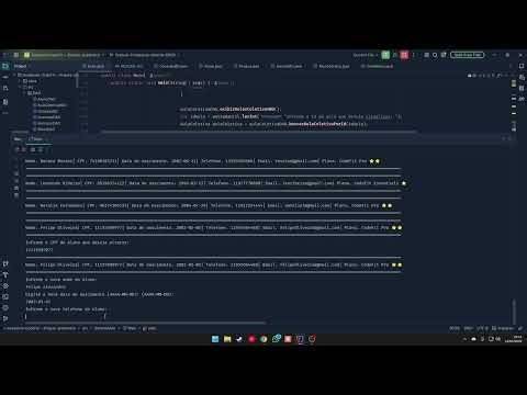 Demonstração Academia CodeFit - Projeto acadêmico Java.