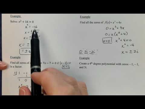 Sec. 2.5 - Fundamental Theorem of Algebra